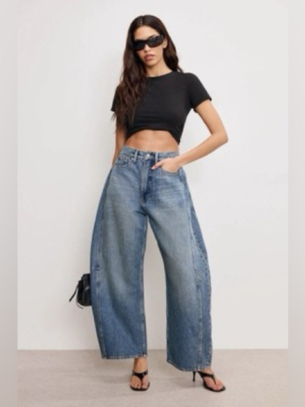 Good American / GOOD EXTREME BARREL JEANS Indigo Women’s Size 12/31